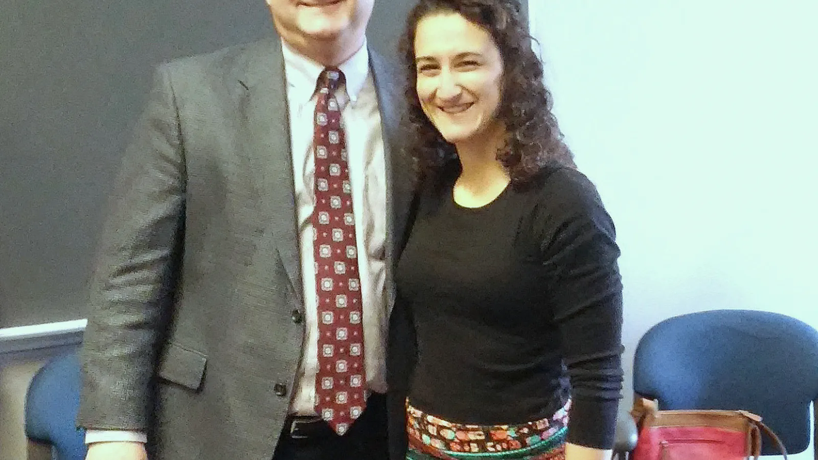 Professor Harrill and Laura Tringali